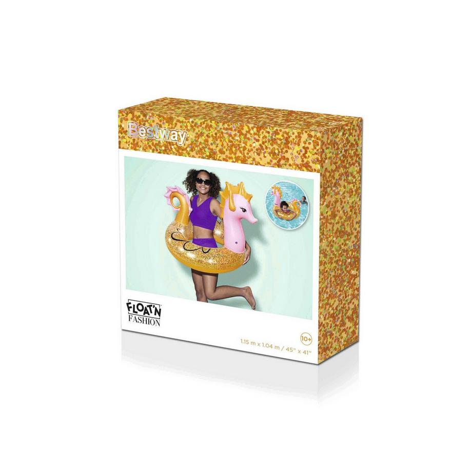 Bouée de bain hippocampe scintillante