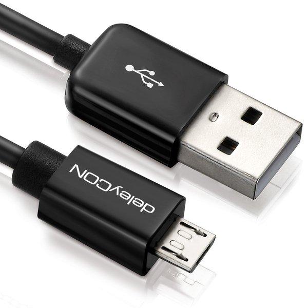 Image of USB - micro USB USB Kabel 0,15 m USB 2.0 USB A Micro-USB B Schwarz