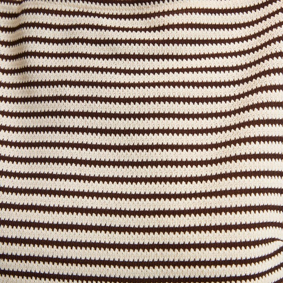 La Redoute Collections Gestreiftes Häkel Rundhals Top  