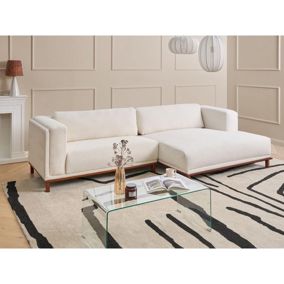 Beliani Ecksofa aus Bouclé  VENG  