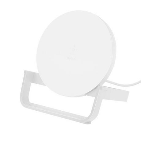 belkin  Chargeur QI 10W + Support, Belkin Blanc 