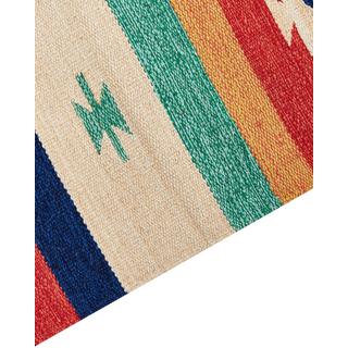 Beliani Tapis en Coton Traditionnel MARGARA  