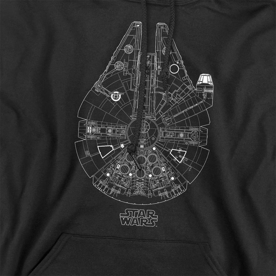 STAR WARS Sweat À Capuche Millenium Lines  