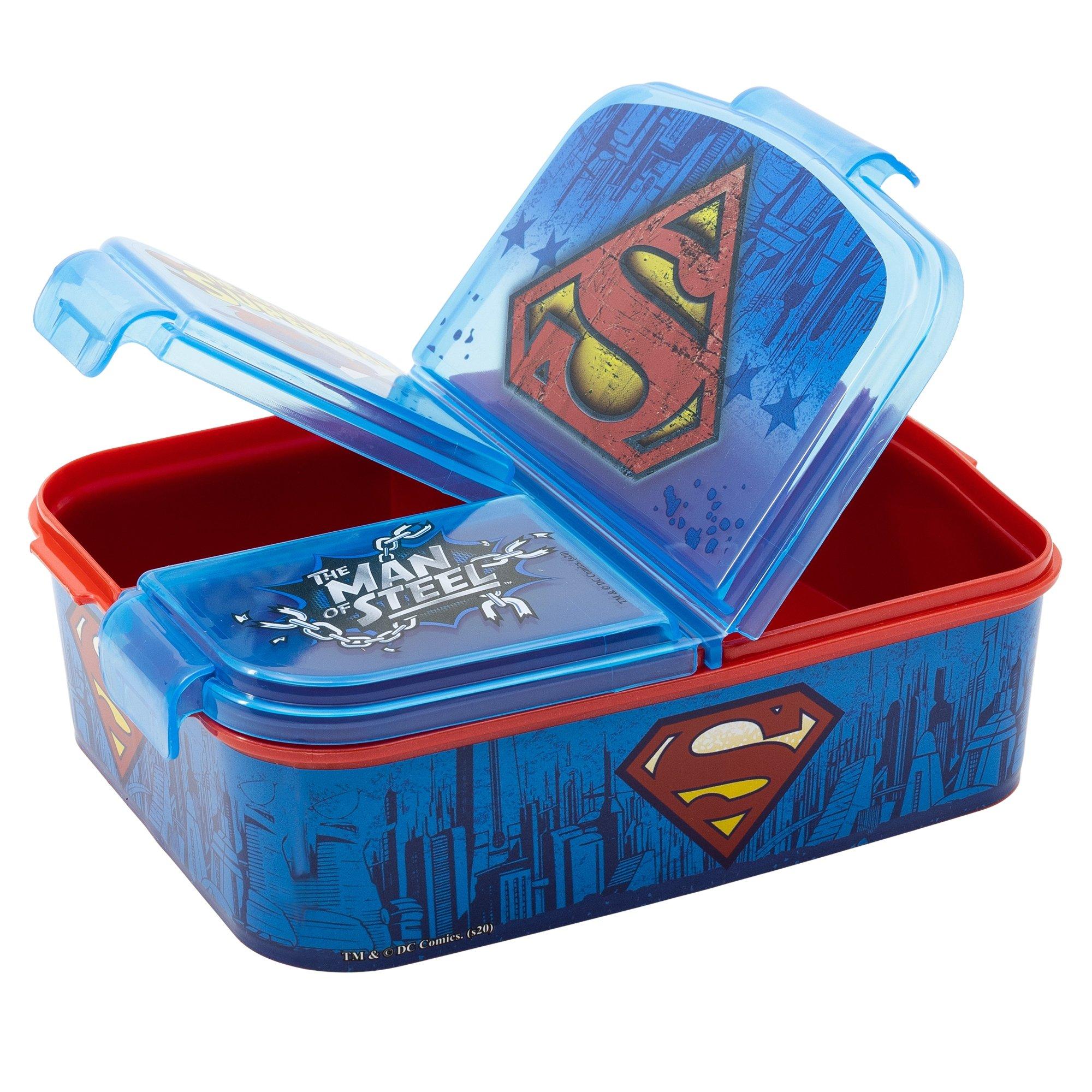 Stor Superman Logo - Lunchbox mit Fächern  