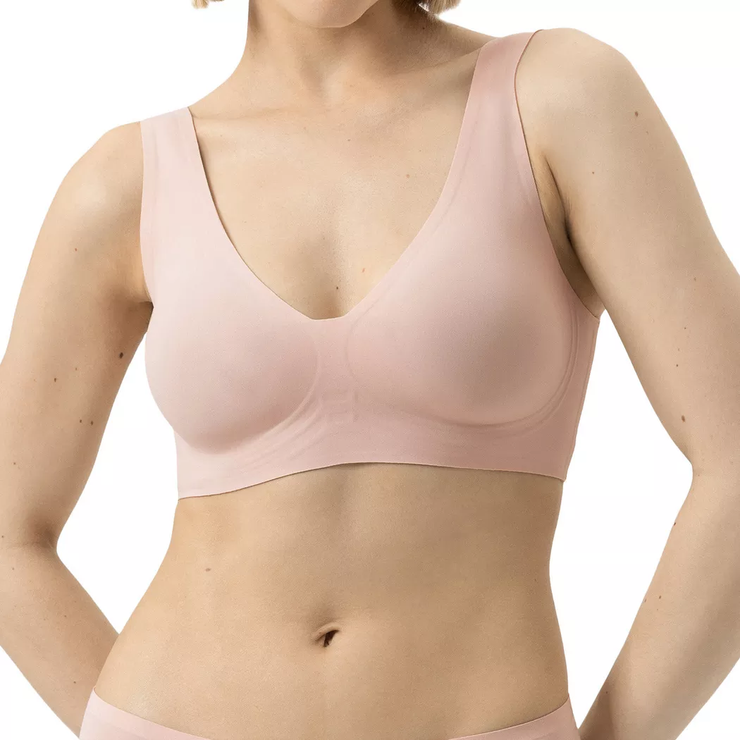 Mey Bustier "Invisibles" herausnehmbare Pads, tiefer V-Ausschnitt, bügellos