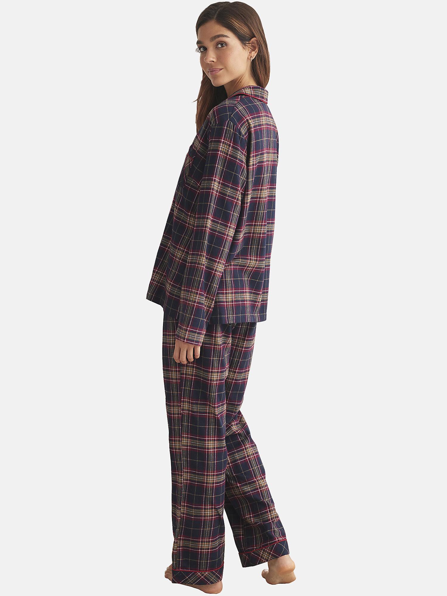 Selmark  Pigiama pantaloni camicia a maniche lunghe PLAID 