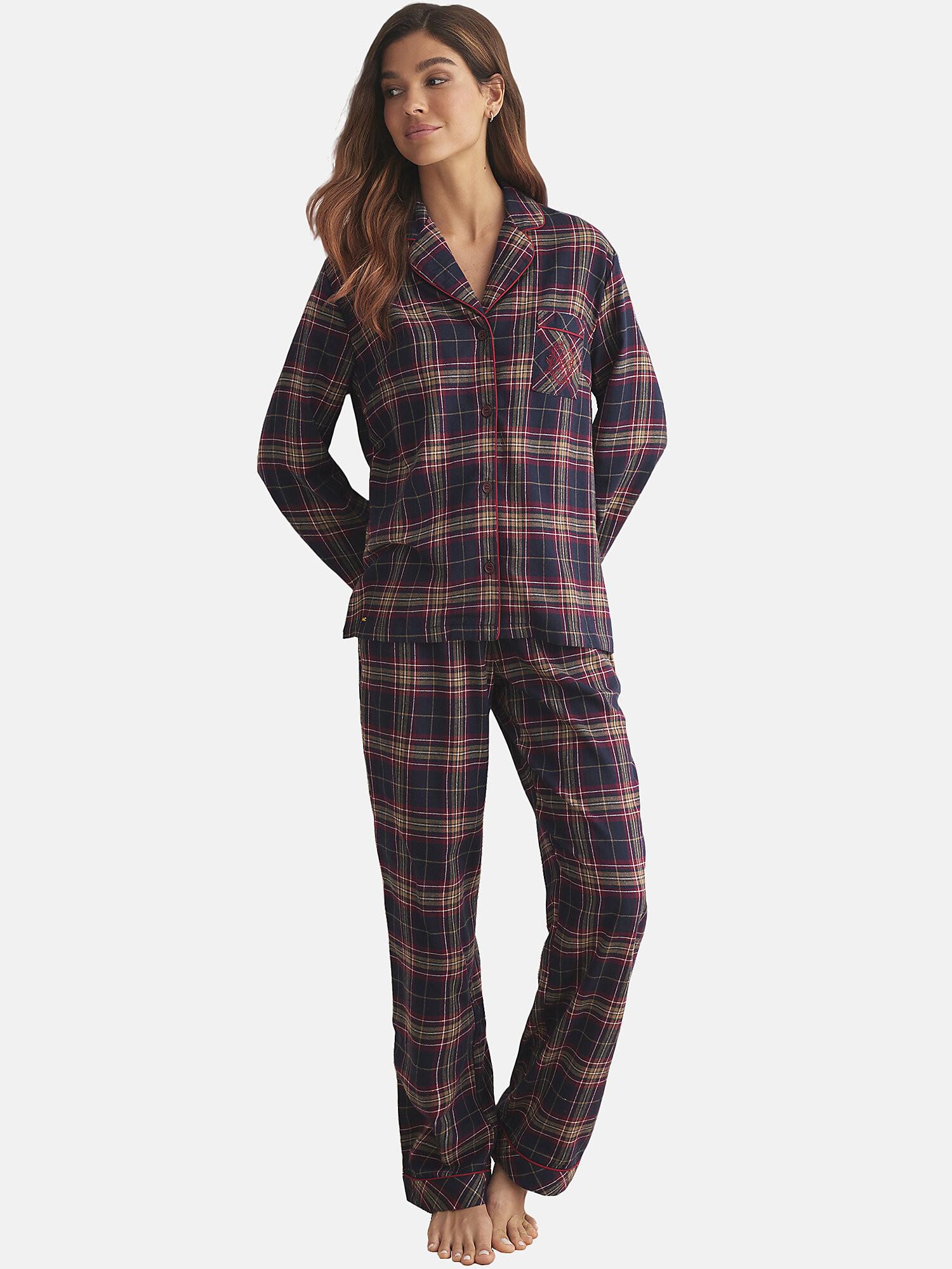 Selmark  Pigiama pantaloni camicia a maniche lunghe PLAID 