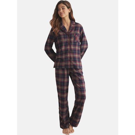 Selmark  Pigiama pantaloni camicia a maniche lunghe PLAID 