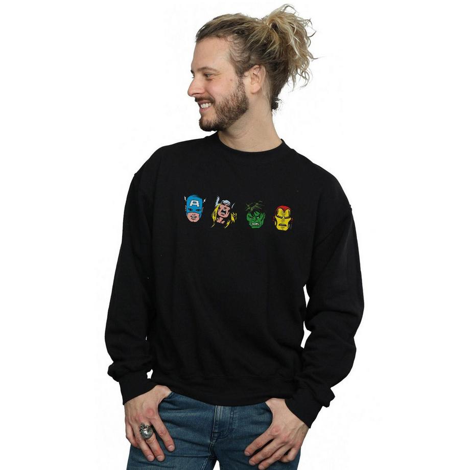 MARVEL Avengers Tête de Personnages Sweatshirt  
