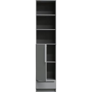 mutoni Armoire Pure 1 porte pin gris béton 48x215  