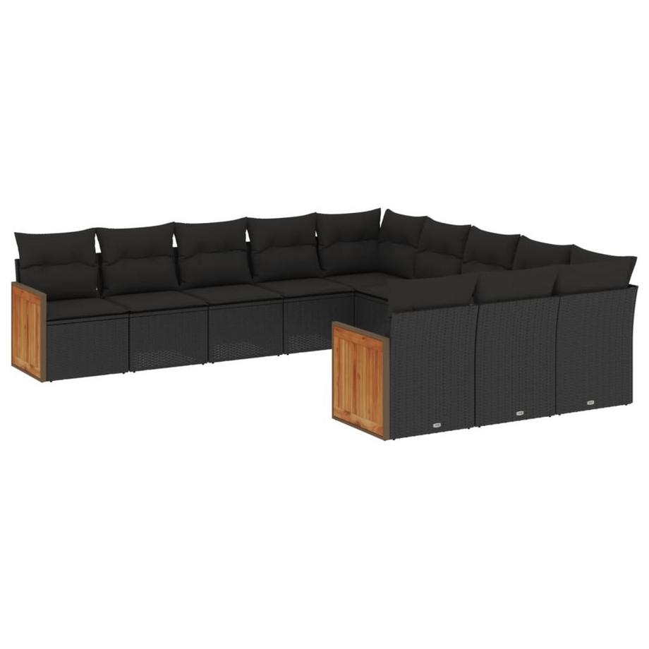 Ensemble de canapés de jardin rotin synthétique