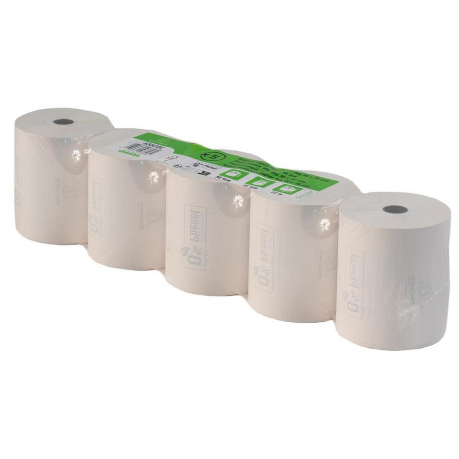 Exacompta Rotolo per cassa 80x60mm - 1 pli termico 55g/m2 senza Fenolo. - x 20  