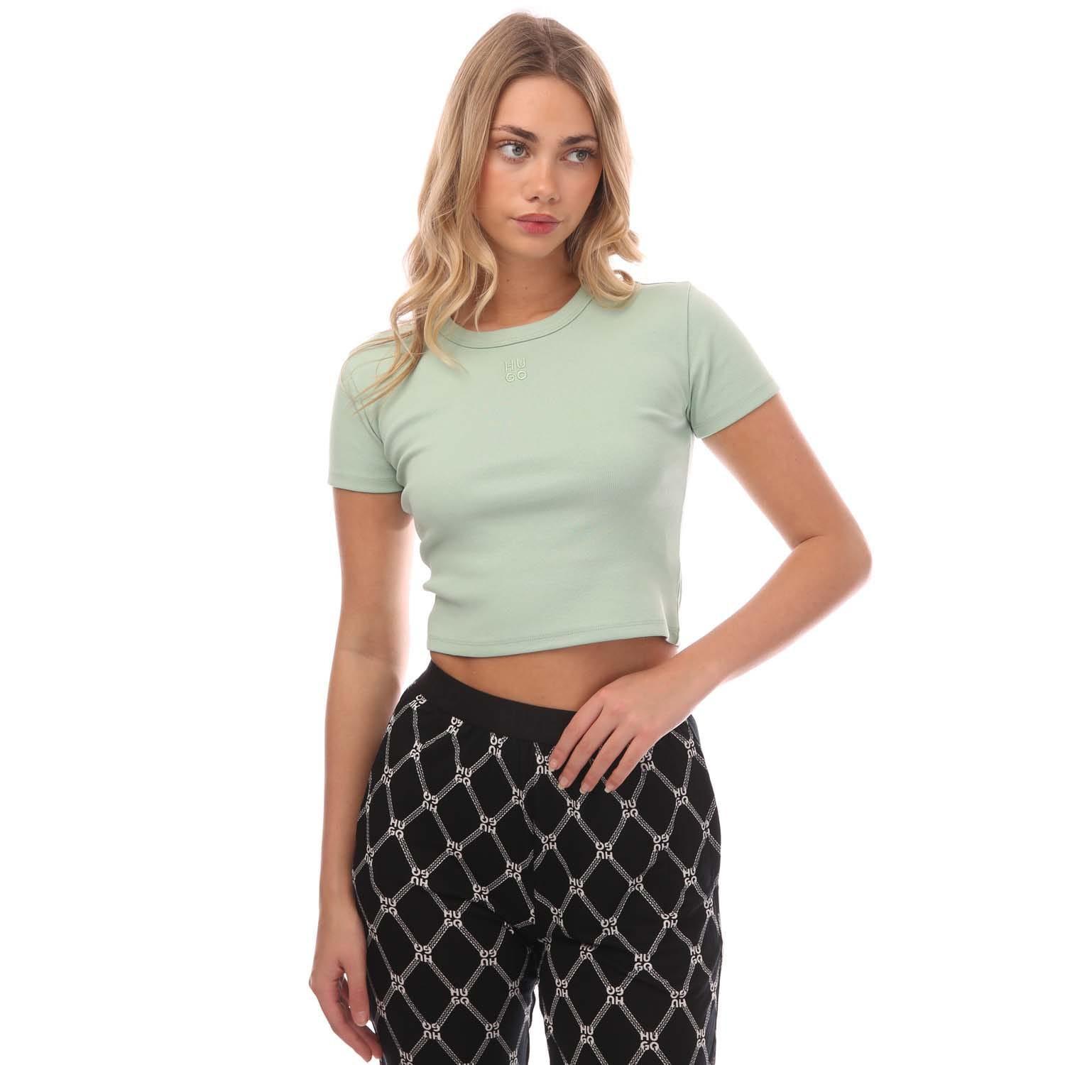 HUGO T-shirt in materiale a rete  