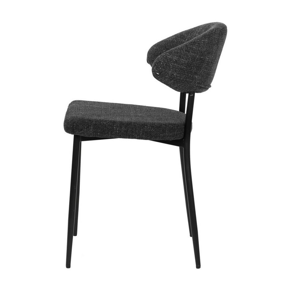 mutoni Chaise Almond gris foncé (lot de 2)  