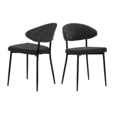 Chaise Almond gris foncé (lot de 2)