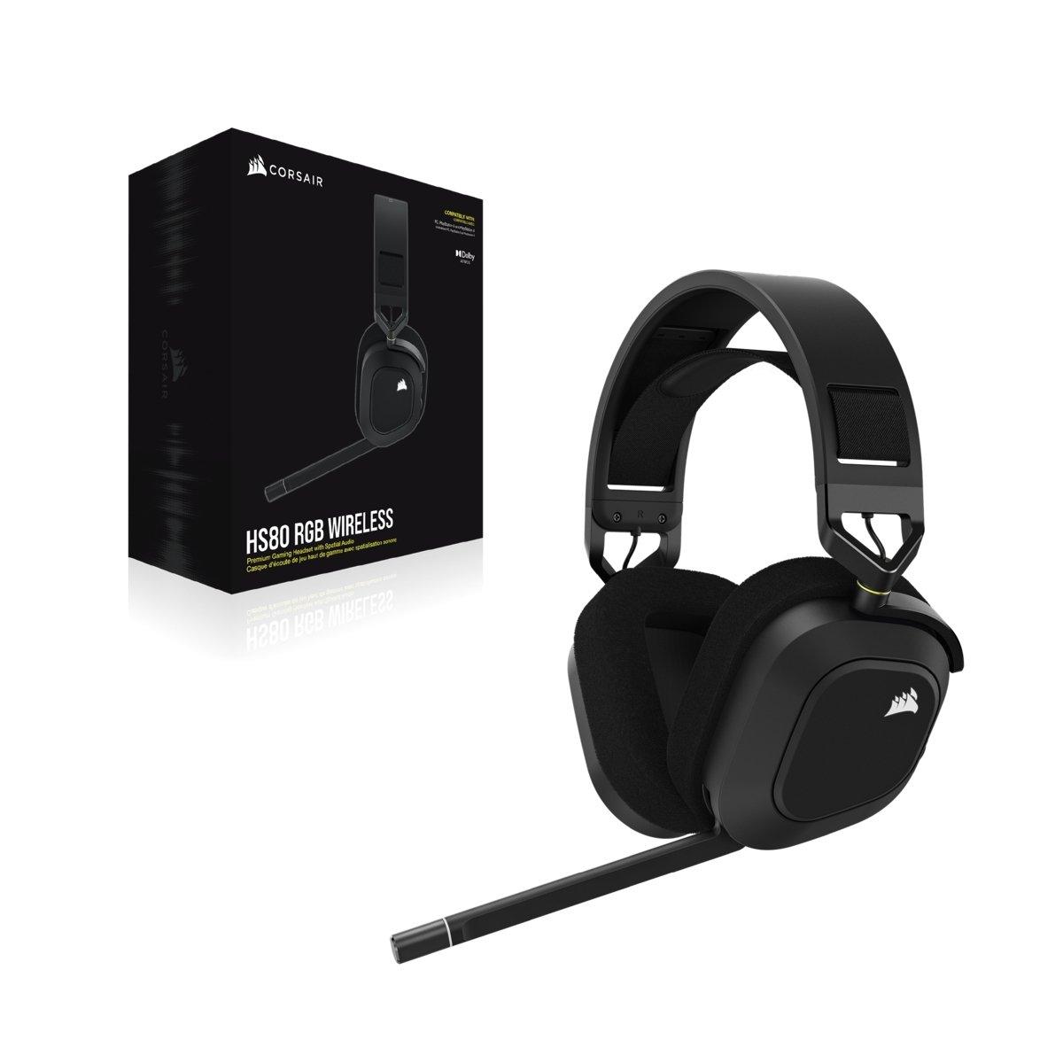 Corsair  HS80 RGB Auricolare Wireless A Padiglione Giocare Nero 