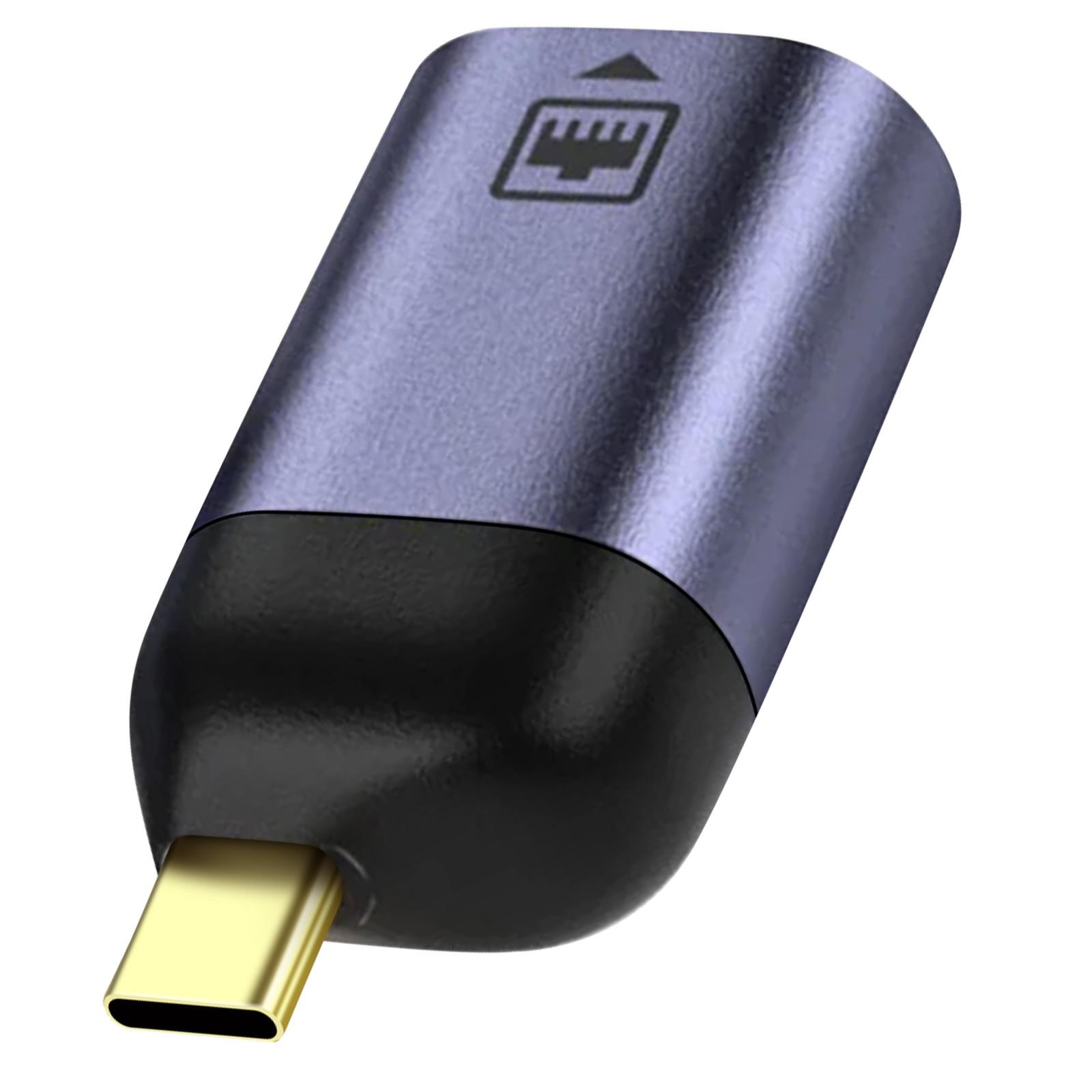 Avizar  Adattatore da USB-C a Ethernet grigio 