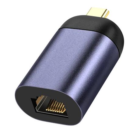 Avizar  Adattatore da USB-C a Ethernet grigio 
