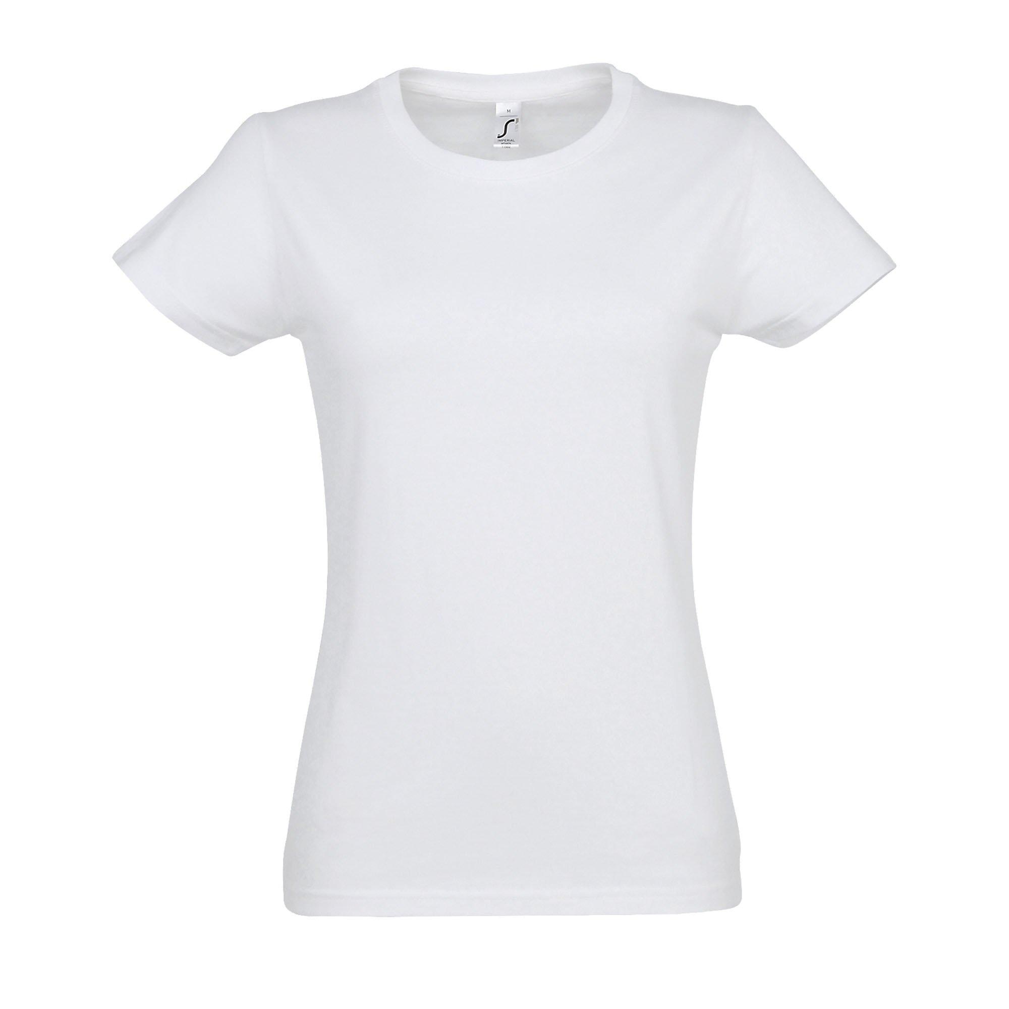 Image of Imperial Tshirt, Kurzarm, Rundhalsausschnitt Damen Weiss S