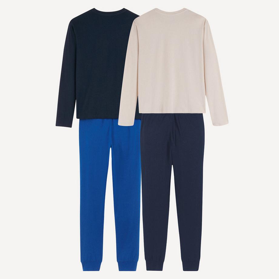 La Redoute Collections  Lot de 2 pyjamas en coton imprimé basket 