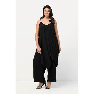 Ulla Popken  Top dal taglio lungo, oversize e smanicato con applicazioni, orlo a punte e scollo a V 