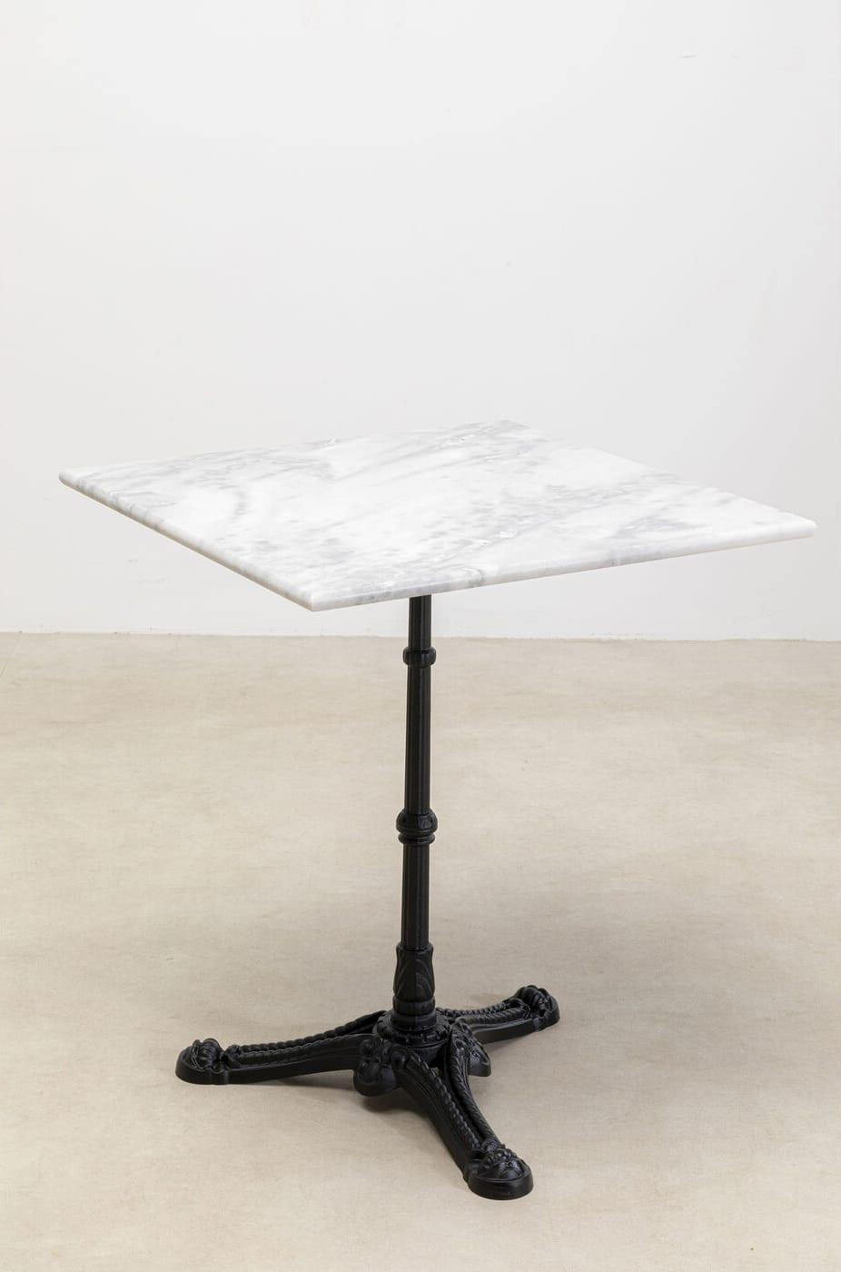 KARE Design Table de bistrot Café Square blanc 60x60  