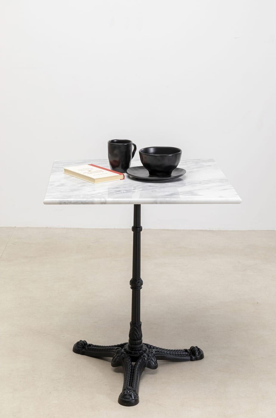 KARE Design Table de bistrot Café Square blanc 60x60  