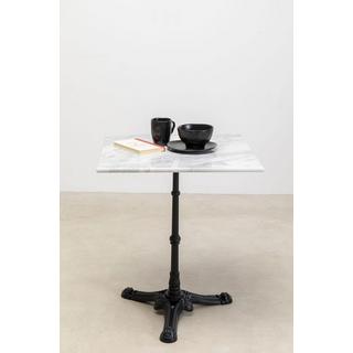 KARE Design Table de bistrot Café Square blanc 60x60  