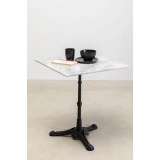 KARE Design Table de bistrot Café Square blanc 60x60  