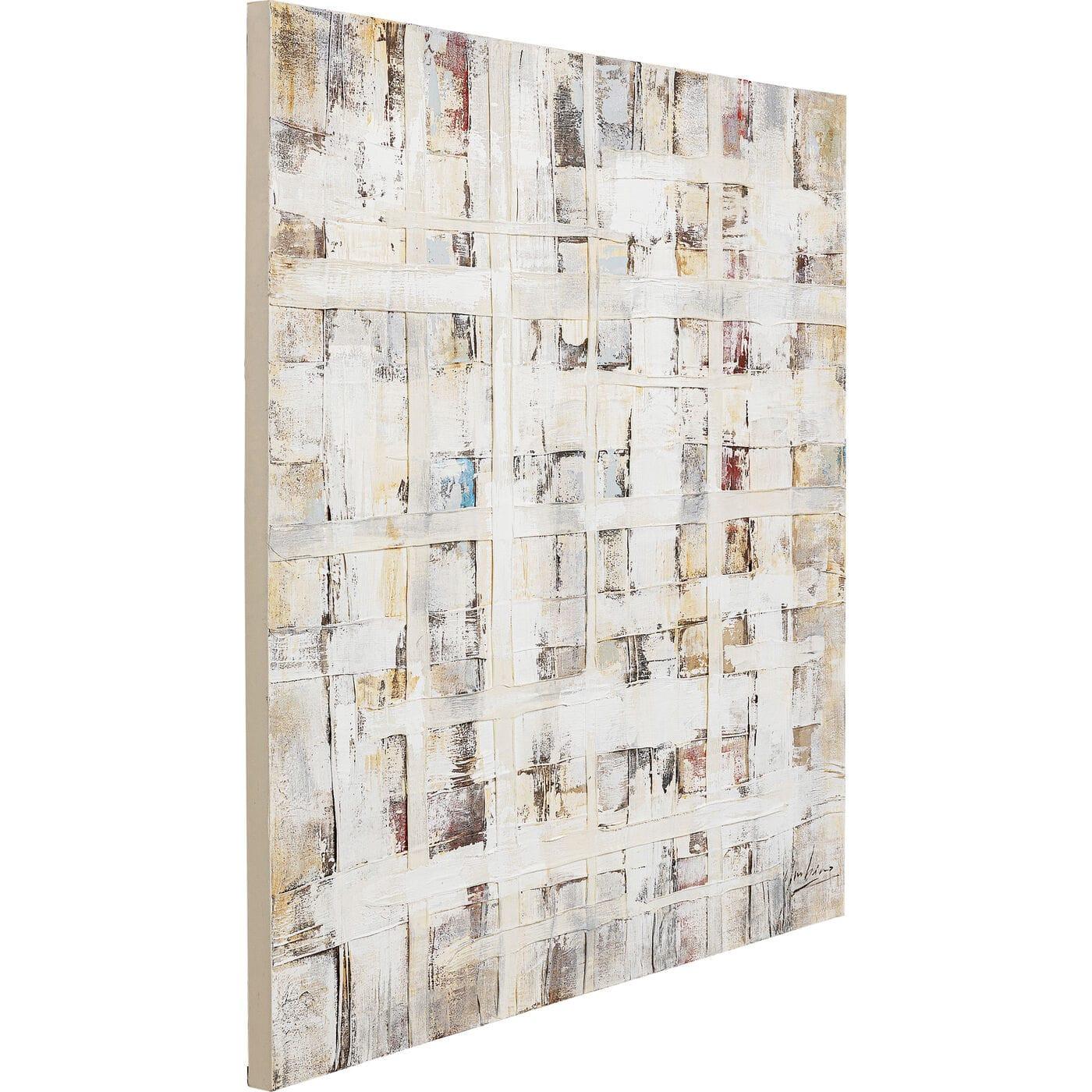 KARE Design Tableau sur toile Treccia 120x120  