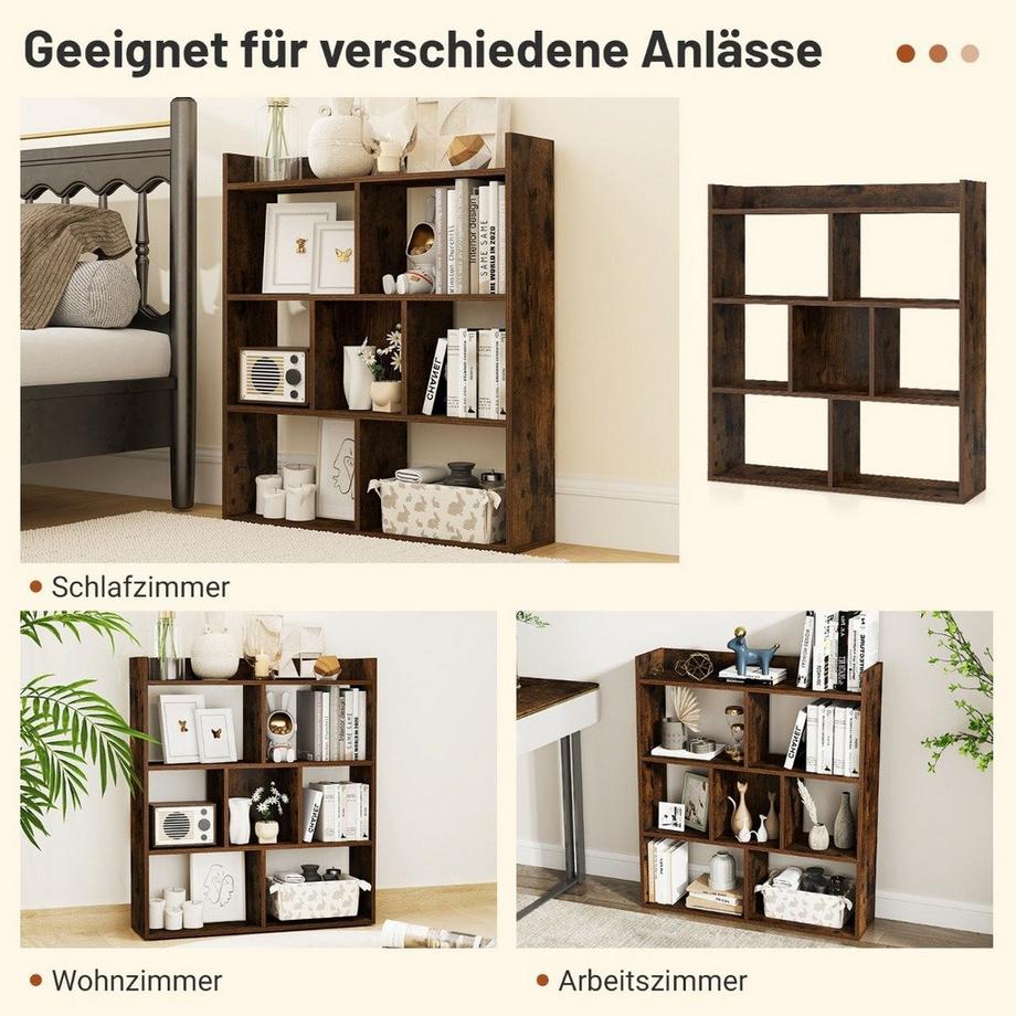 Northix Libreria con 7 cubi  