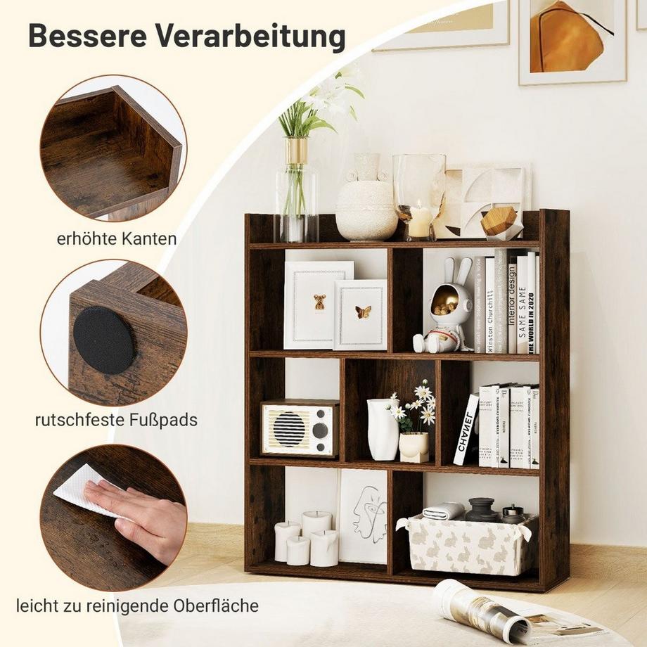 Northix Libreria con 7 cubi  