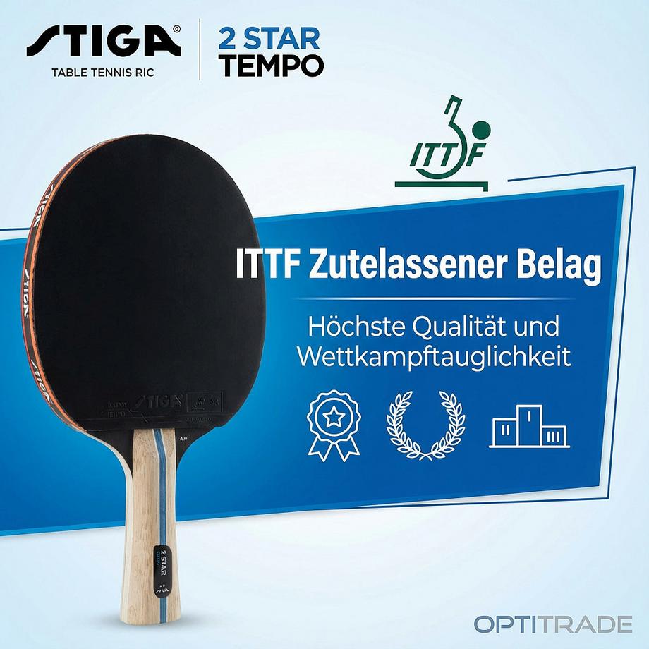 STIGA  Tischtennis-Schläger Tempo 2 