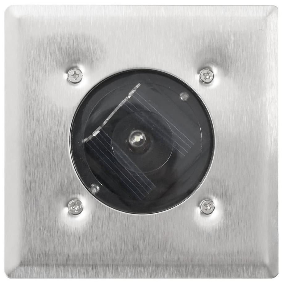 VidaXL Lampe solaire acier inoxydable  