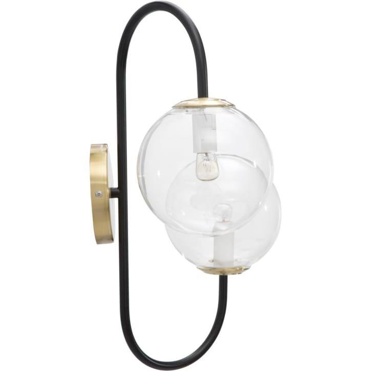 mutoni Wandleuchte Eisen schwarz  