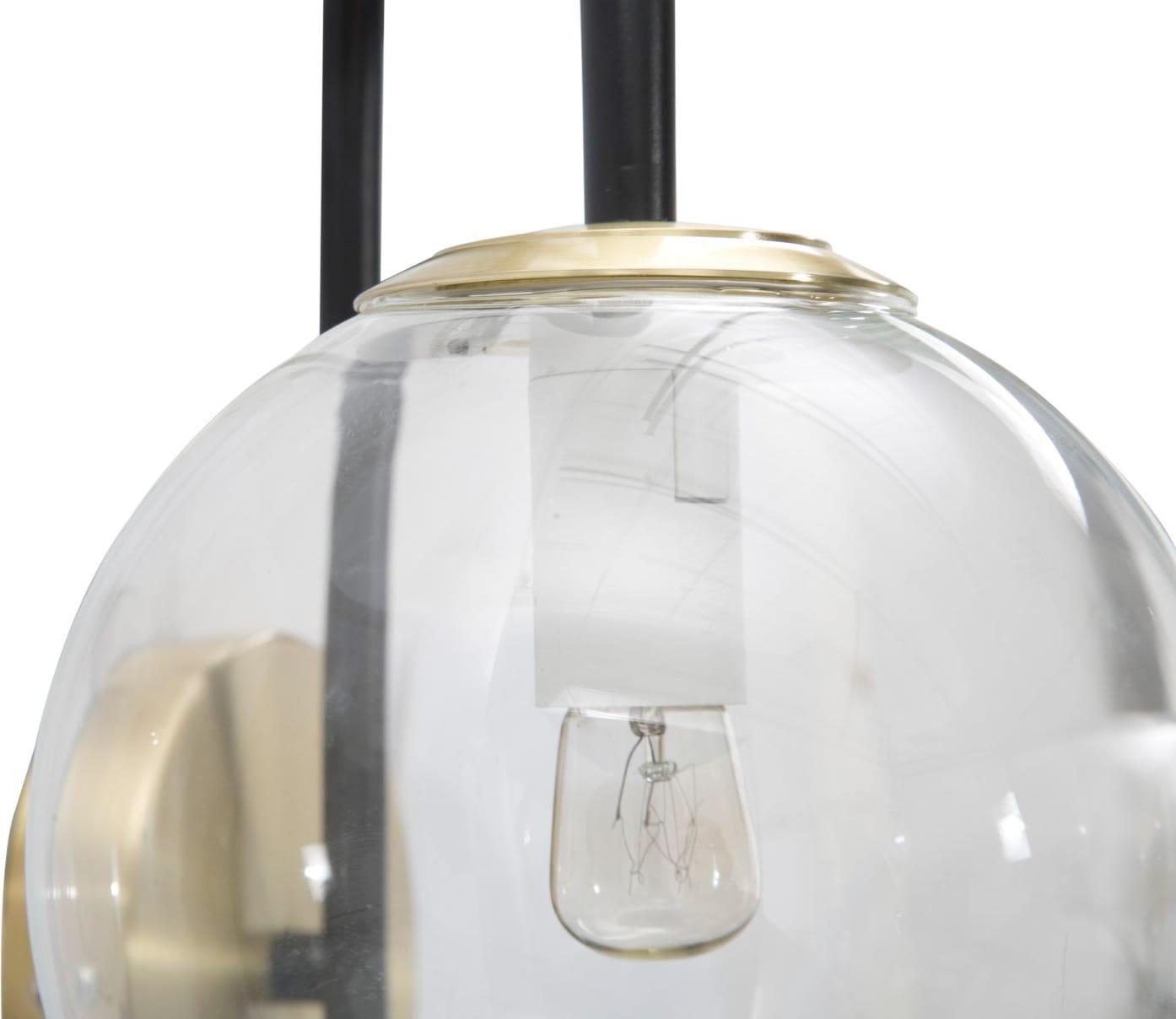 mutoni Wandleuchte Eisen schwarz  