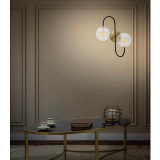 mutoni Wandleuchte Eisen schwarz  