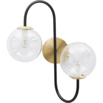 Wandleuchte Eisen schwarz