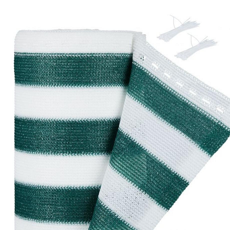 B2X Protezione della privacy 1,5 m verde-bianco  