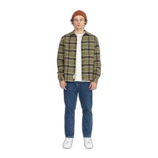 Revolution Kariertes Überhemd mit Knopfverschluss  