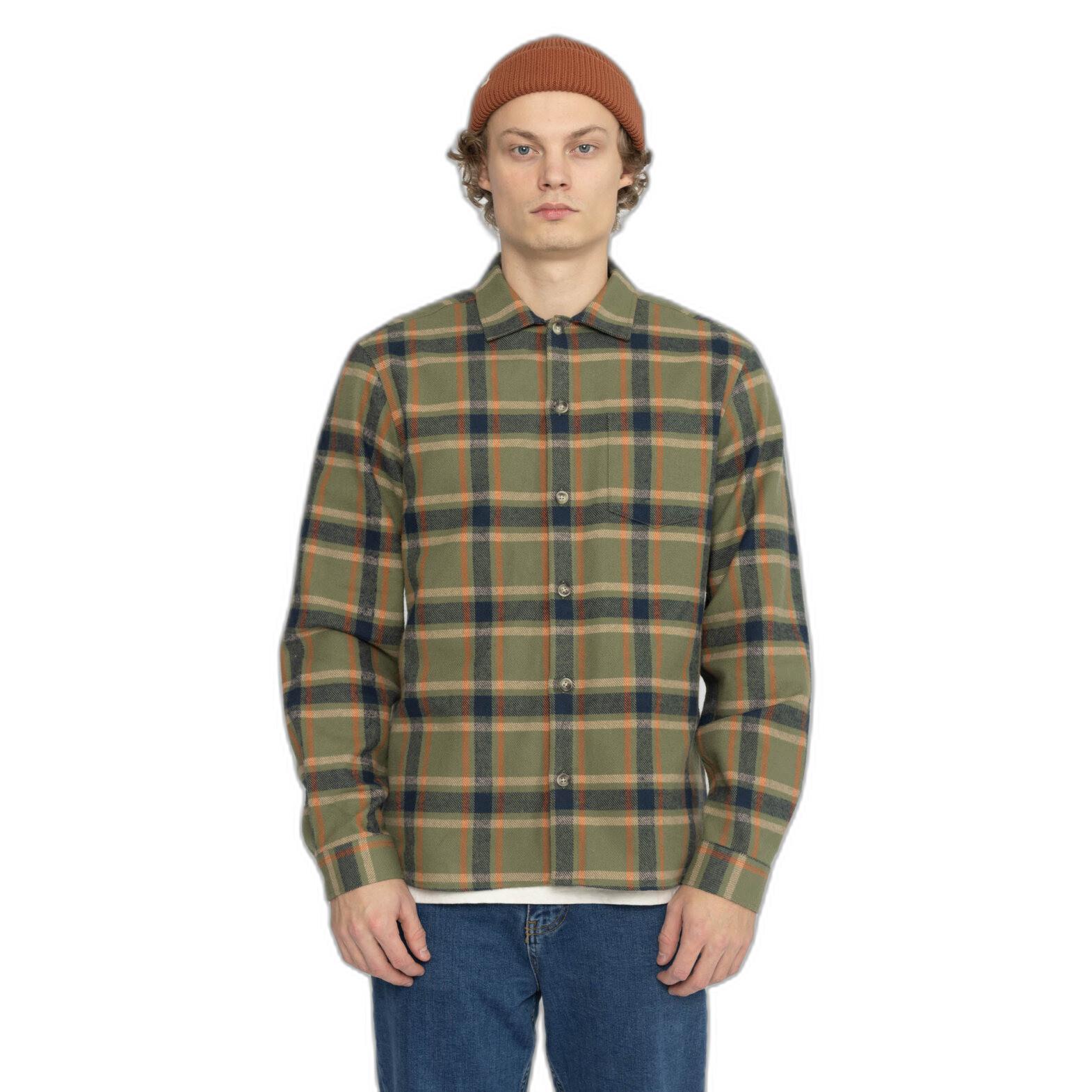 Revolution Kariertes Überhemd mit Knopfverschluss  