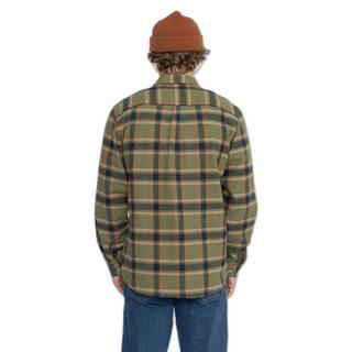 Revolution Kariertes Überhemd mit Knopfverschluss  