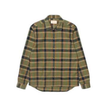 kariertes überhemd mit knopfverschluss