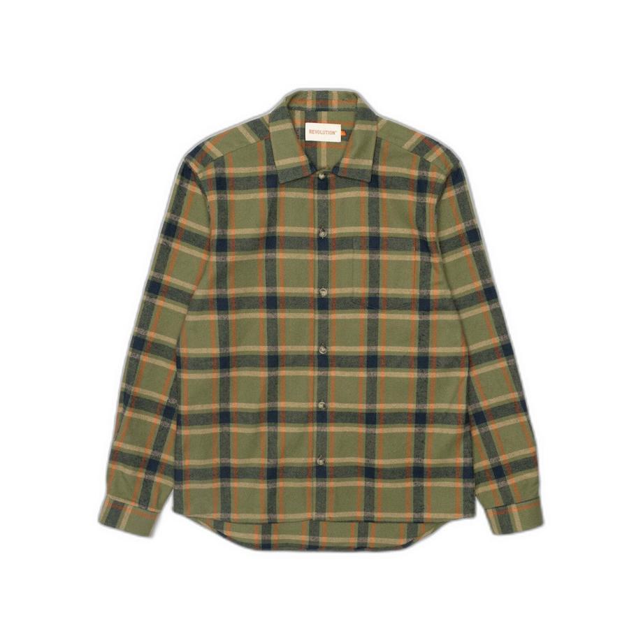 kariertes überhemd mit knopfverschluss