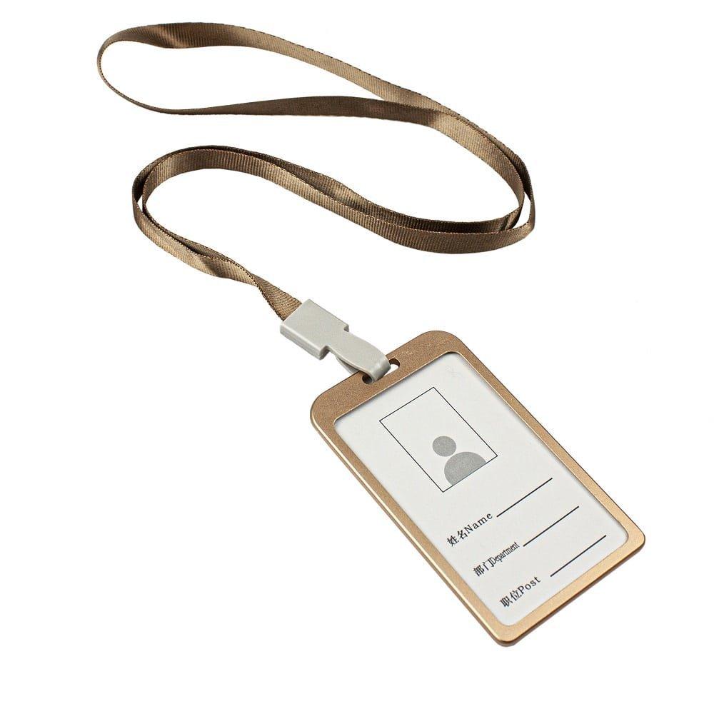 Image of Kartenhalter Mit Riemen, Gold Unisex ONE SIZE