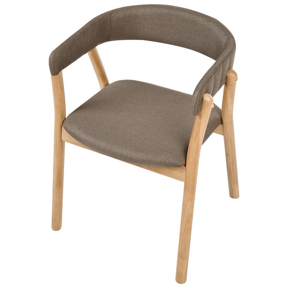 Beliani Esszimmerstuhl 2er Set aus Stoff  MYLO  