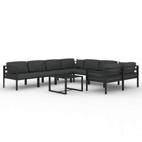 VidaXL set lounge giardino Alluminio  