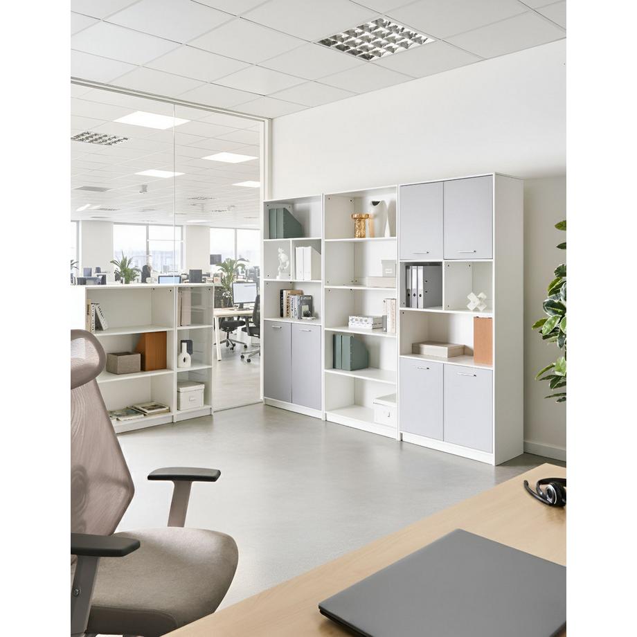 Beliani Libreria a 2 ante en Pannello di fibre (LDF) Minimalista ZEHNA  