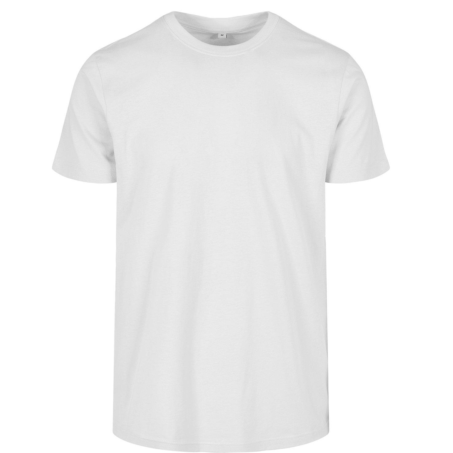 Image of Basic Tshirt Rundhalsausschnitt Herren Weiss XS