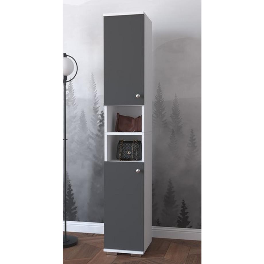 VCM Armoire à chaussures en bois étroite Étagère à chaussures Armoire Meuble d'entrée Gados M  